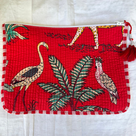 Kindle or Ipad case - Printed & quilted