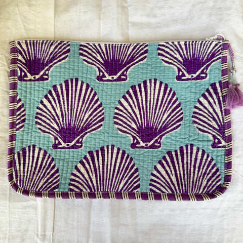 Kindle or Ipad case - Printed & quilted