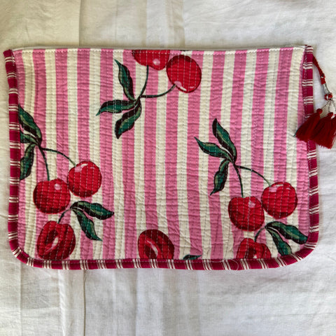 Kindle or Ipad case - Printed & quilted