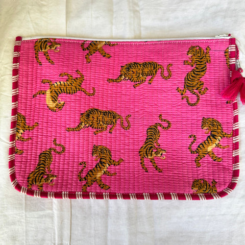 Kindle or Ipad case - Printed & quilted