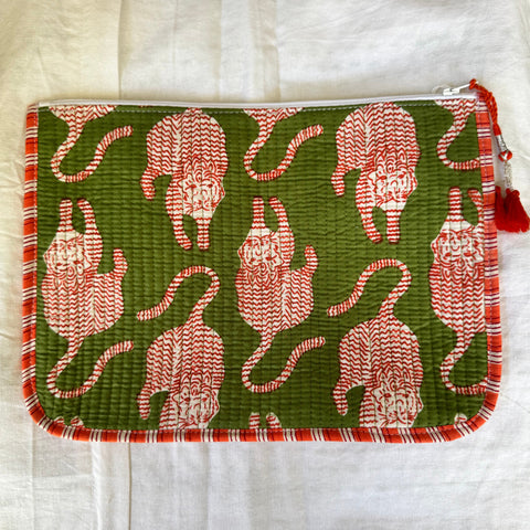 Kindle or Ipad case - Printed & quilted