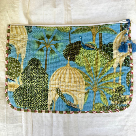 Kindle or Ipad case - Printed & quilted