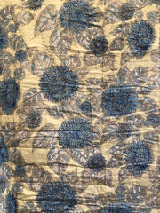 Anokhi cotton Quilt, Blues and grey florals