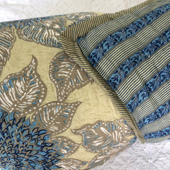 Anokhi cotton Quilt, Blues and grey florals