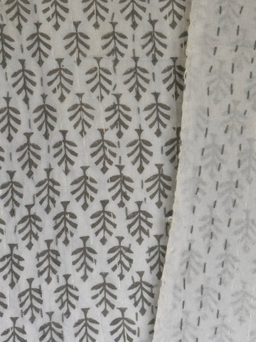 Kantha, Grey buti print