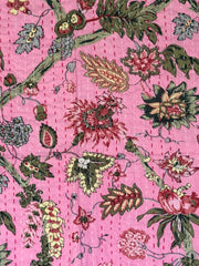 Kantha, Pink flower garden