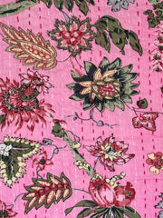 Kantha, Pink flower garden