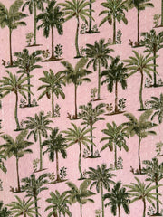 Kantha, Pink & green palms