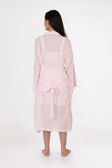 Arabella - Dressing Gown, Robe, Pink Hail spot (74P)