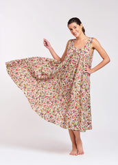 Arabella - Tiered Dress, multi floral (764V)