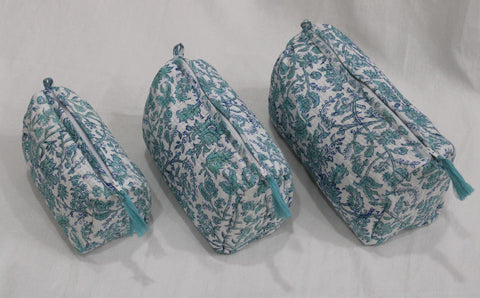 Cosmetic Bags, Set of 3.