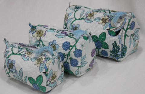 Cosmetic Bags, Set of 3.