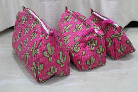 Cosmetic Bags, Set of 3.