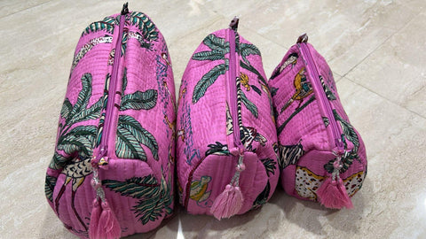 Cosmetic Bags, Set of 3.