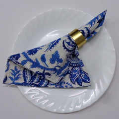 Block printed Napkins, Set of 8