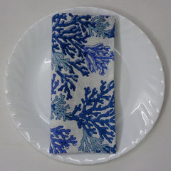 Block printed Napkins, Set of 8.