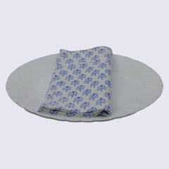 Block printed Napkins, Set of 8