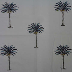 Block printed Napkins, Set of 8.