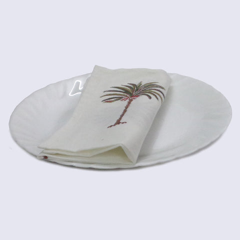 Block printed Napkins, Set of 8.