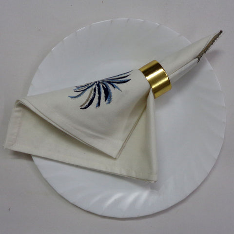 Block printed Napkins, Set of 8.