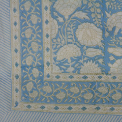 Block printed tablecloths, 180 x 270cm, 180 x 340cm long rectangle