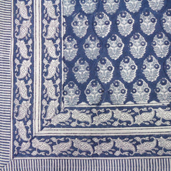 Block printed tablecloths, 150 x 220, 180 x 270cm, 180 x 340cm long rectangle