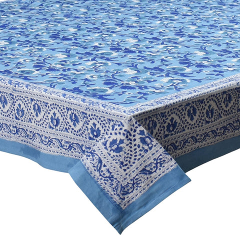 Block printed tablecloths, 180 x 270cm, 180 x 340cm long rectangle