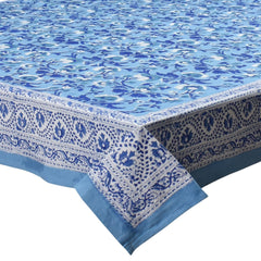 Block printed tablecloths, 180 x 270cm, 180 x 340cm long rectangle