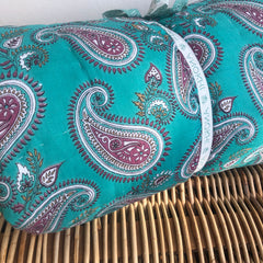 Anokhi cotton Quilt, Turquoise Paisley
