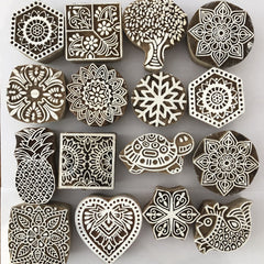 Carved printing block - Selection of small size