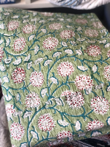 Kantha, Floral greens