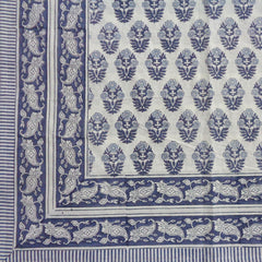 Block printed tablecloths, 150 x 220, 180 x 270cm, 180 x 340cm long rectangle