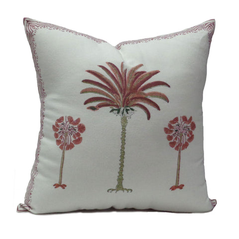 Cushion covers, Pink Palm