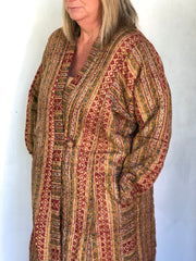 Anokhi Quilted Robes - Long, Rusty ochres