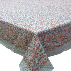 Block printed tablecloths, 8 -10 seater & 10 -14 seater.