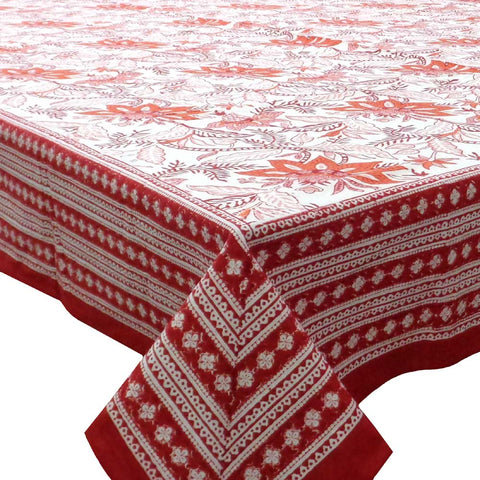 Block printed tablecloths, 8 -10 seater & 10 -14 seater.